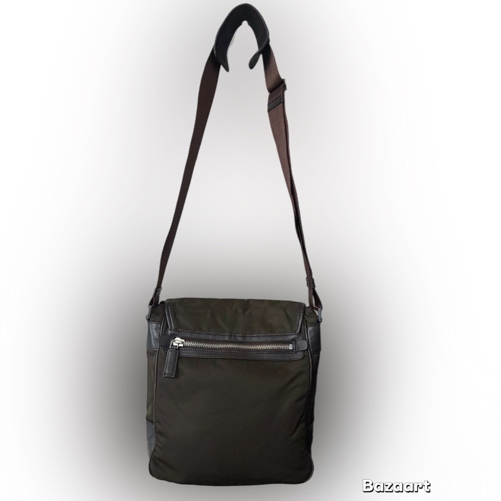 Prada Dark Brown Men's Messenger Bag - Picture 2 of 13